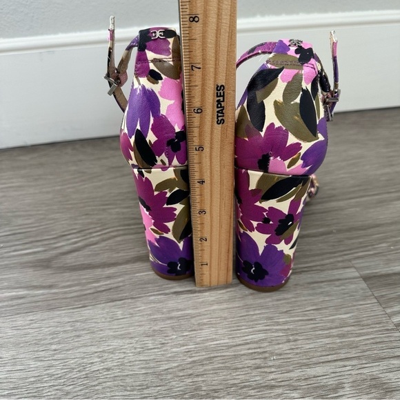 Sam Edelman yaro ankle floral strap heels - Picture 6 of 11